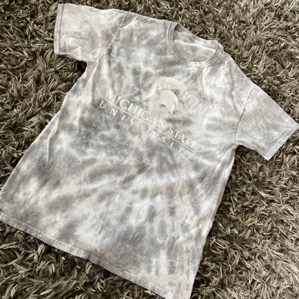 Tie-dye Michigan state university T-shirt